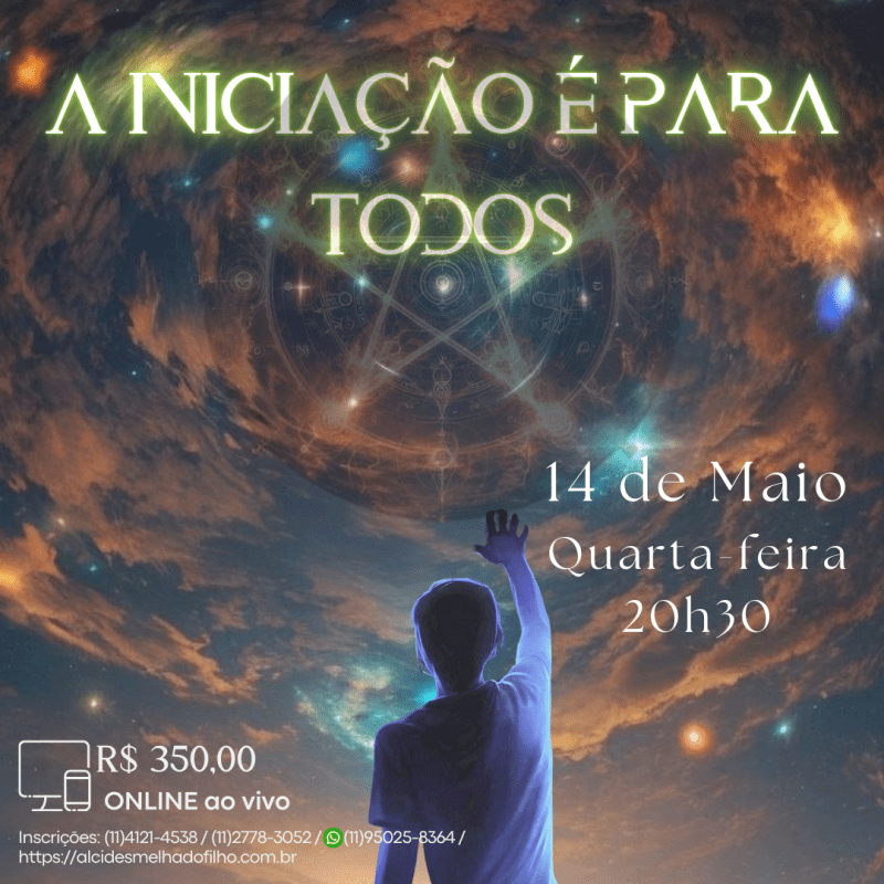 Curso Online e ao Vivo: A Iniciação é para Todos (Maio)