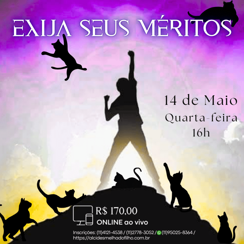 Curso Online e ao Vivo: Exija Seus Méritos  (Maio)