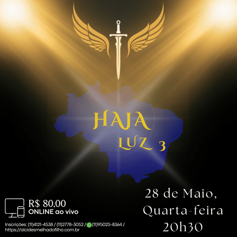 Curso Online e ao Vivo: Haja Luz 3 (Maio)
