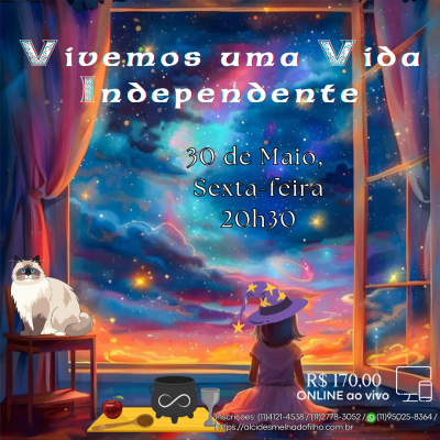Curso Online e ao Vivo: Vivemos uma Vida Independente  (Maio)