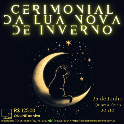 Curso Online e ao Vivo: Cerimonial Lua Nova de Inverno (Junho)