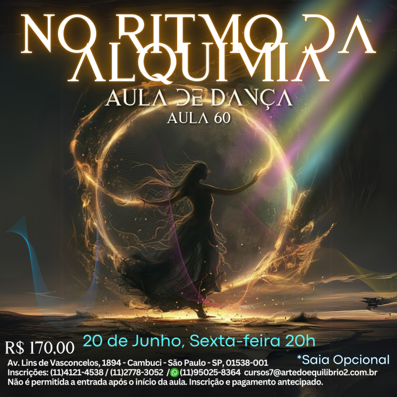 Aula de Dança no Ritmo da Alquimia - Aula 60 (Junho)