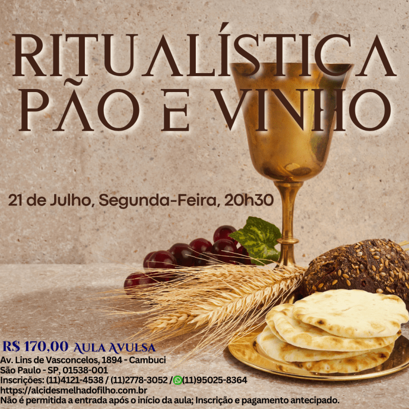 Ritualística Pão e Vinho (Julho)