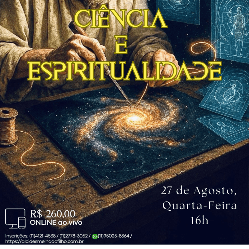 Curso Online e ao Vivo: Ciência e Espiritualidade (Agosto)